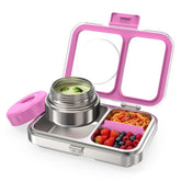 HOMEKOL boîte bento vue de devant montrant rangement compact et solidité