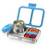 HOMEKOL boîte bento face avant bleu, design compact et robuste