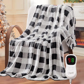 Homemate couverture chauffante face avant montrant la taille et le tissu confortable