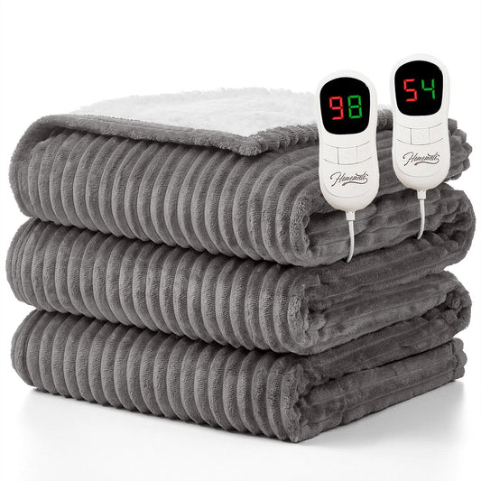 Homemate couverture chauffante face avant montrant taille queen et confort