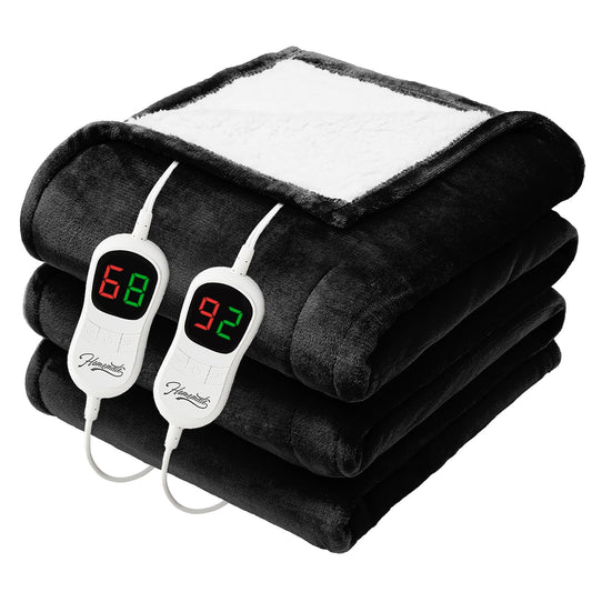 Homemate vue frontale du plaid chauffant confortable et chaud