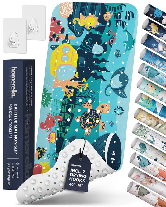 Homerella packaging avant montrant le tapis et informations produit, sécurité assurée