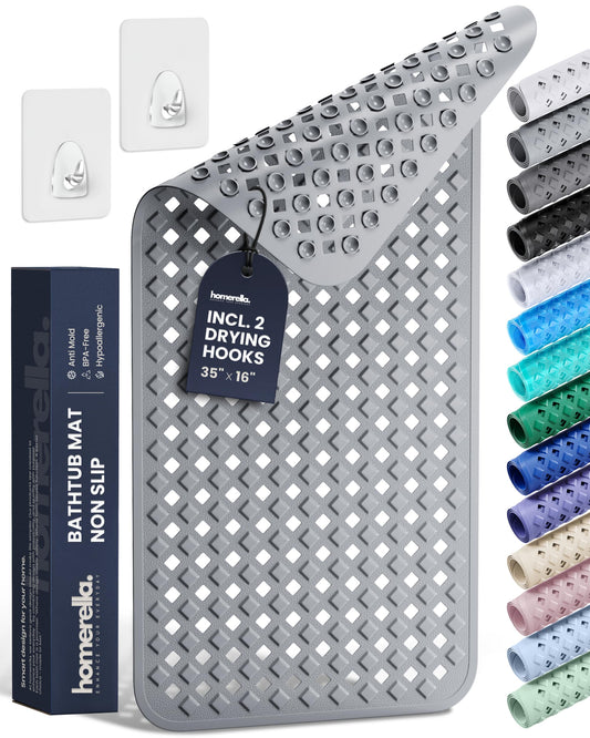Homerella tapis devant emballage montrant le produit et facilité d’installation