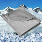 HOMFINE couverture face avant en nylon mica respirant, apporte fraîcheur instantanée