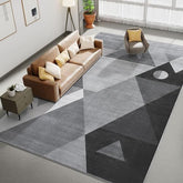 HOMFINE tapis face avant 5x7 gris, style moderne et coordination facile