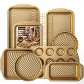 HONGBAKE vue ensemble du coffret 9 pièces pratique pour cuisson polyvalente