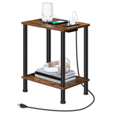 HOOBRO table d'appoint vue avant montrant design et gain d'espace