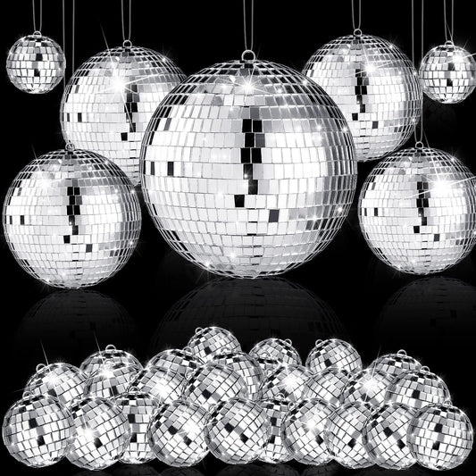 Hoolerry vue d'ensemble des 65 boules disco, crée ambiance festive