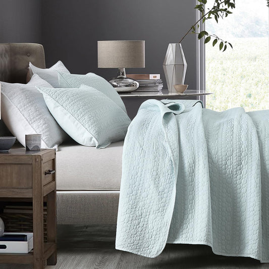 HORIMOTE HOME couverture face vue complète aqua blue, apporte élégance