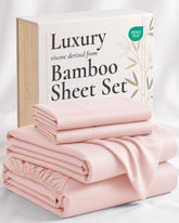 Hotel Sheets Direct ensemble king rose face montrant luxe et entretien facile