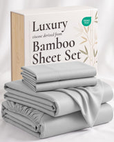 Hotel Sheets Direct parure queen affichée sur lit, confort hôtelier immédiat