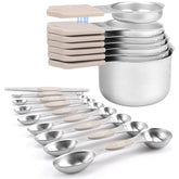 HOUJIP face avant du lot montrant les tasses et cuillères aimantées, organisation efficace