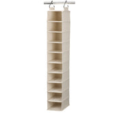 Household Essentials face avant de l'organiseur suspendu montrant 10 cubbies pour gain de place