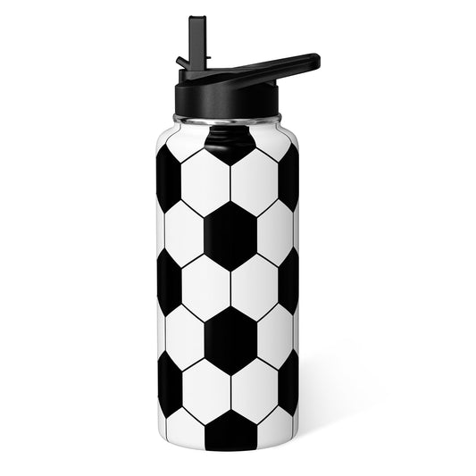 Hqhzaha gourde football face avant montrant le motif et la capacité pratique