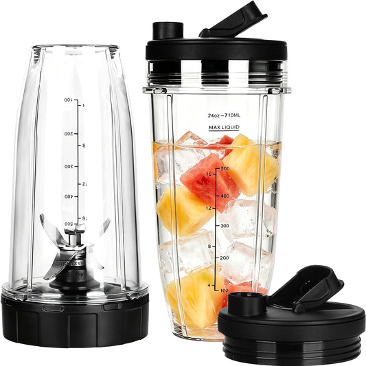 HUANSERA gobelet 24oz vue de face, transparence et capacité pratique