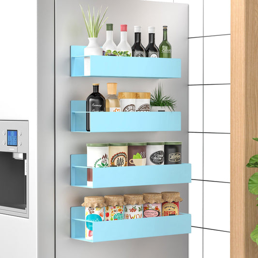 HuggieGems face avant du porte-épices bleu montrant la forme et le design pratique