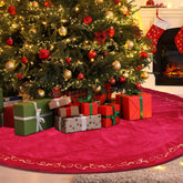 HyDren jupe de sapin face pleine couvrant un grand pied et valorisant le décor