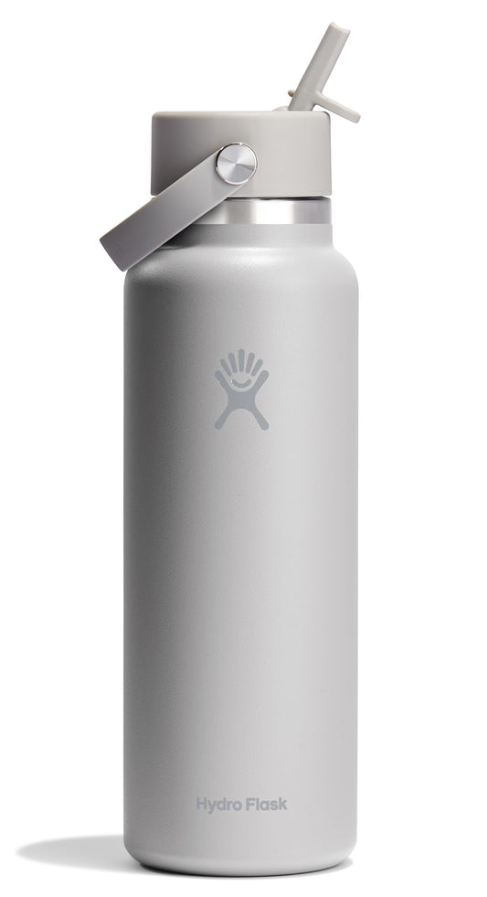 Hydro Flask vue avant 40 oz Birch montrant silhouette et couleur durable