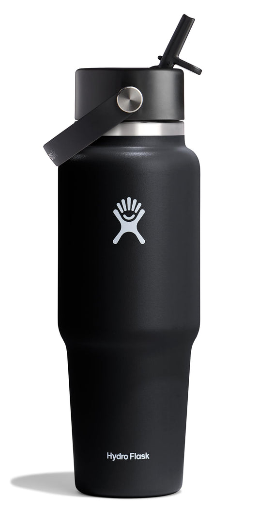Hydro Flask packaging avant montrant le design et la compatibilité porte-gobelet