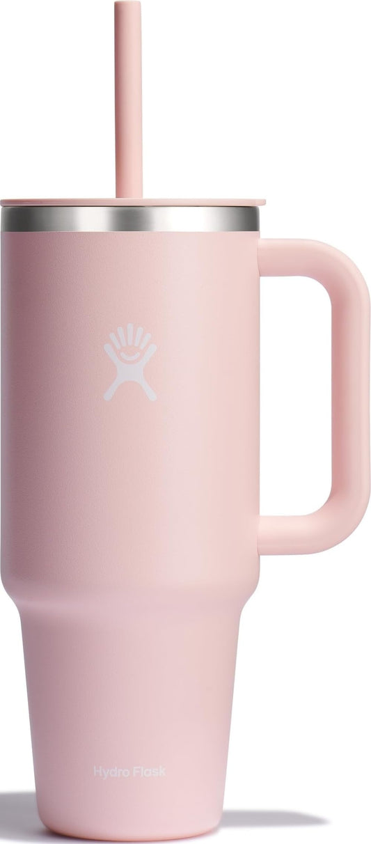 Hydro Flask gobelet vue de face montrant capacité et design, practicalité