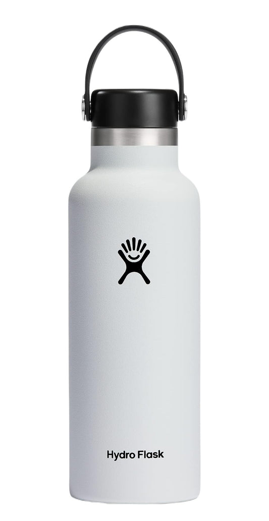 Hydro Flask bouteille blanche face avant montrant design épuré et isolation fiable