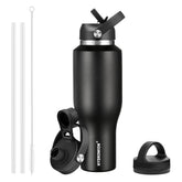 HYDROWION gourde face avant montrant capacité 40 oz et design compact