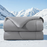 HYLEORY couette face avant montrant taille queen et fini froid
