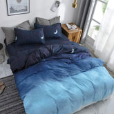 HYPREST housse de couette face avant étoiles et lune, décoration apaisante