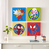 Idea Nuova toiles Spidey face visible, décoration vive et enfantine