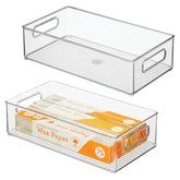 iDesign bac réfrigérateur face montrant rangement clair et gain de place