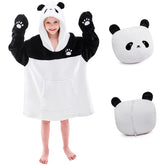 IFNOW panda devant du sweat-capuche montrant le design adorable et chaleur