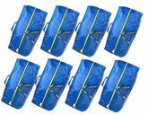 IKEA Frakta sac face avant bleu montrant la capacité et tenue