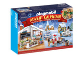 Playmobil Calendrier de l'Avent Christmas Baking - cuisine de Noël 24 surprises, double four et accessoires