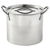 IMUSA marmite face avant 20 Qt montrant capacité et finition inox