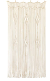 IOWER rideau macramé face avant apportant style bohème