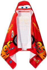 Jay Franco serviette Cars vue avant montrant le motif Lightning McQueen et attrait visuel