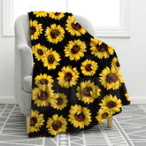 Jekeno plaid emballage avant montrant motif tournesol et attractivité cadeau