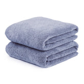 JML serviette de bain face avant montrant la couleur bleue et un séchage rapide