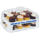 JOEY'Z boîte face ouverte montrant compartiments et protection des cupcakes