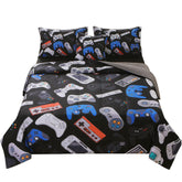 JQinHome couette avec motif manette, décor ludique et confortable