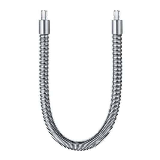 Tuyau à lait JURA HP3 vue avant montrant la gaine inox et finition élégante, durabilité accrue