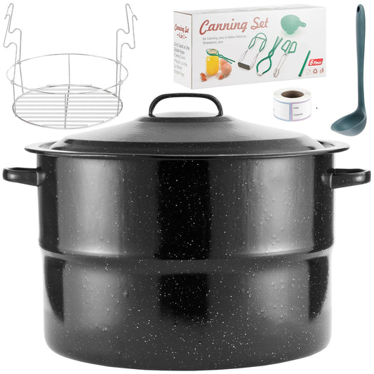 JY COOKMENT marmite 21,5 qt vue de face montrant grande capacité et chauffe uniforme