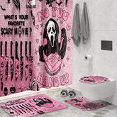 KAIRA rideau devant salle de bain, apporte ambiance Halloween rose
