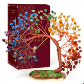 KARMAPLEDGE vue de face de l'arbre sept chakras, apporte équilibre décoratif