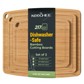 keechee ensemble de trois planches en bambou, gain de place et durabilité