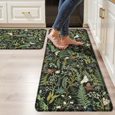 keensoft tapis face avant décor botanique apportant confort décoratif