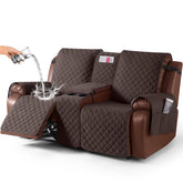 KinCam housse frontale chocolat montrant protection complète et style