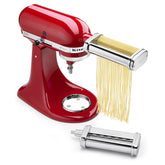 KitchenAid vue avant de l'ensemble coupe-pâtes montrant fixation et avantage polyvalent