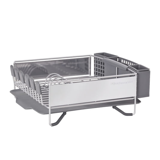 KitchenAid vue avant de l'égouttoir compact montrant sa silhouette gain de place