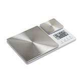 KitchenAid vue de face blanc montrant double plateau et design compact avantage rangement